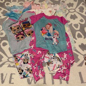 Bundle of girls pajamas, size 8